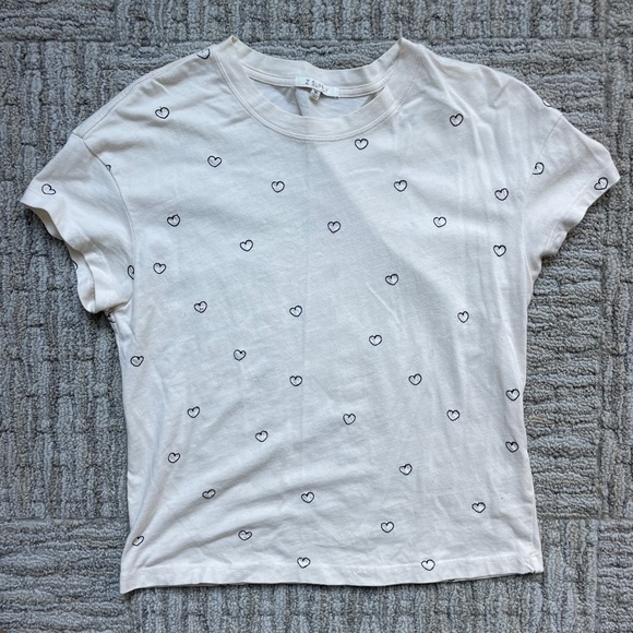 Z Supply Hearts Embroidered T Shirt - Picture 2 of 4
